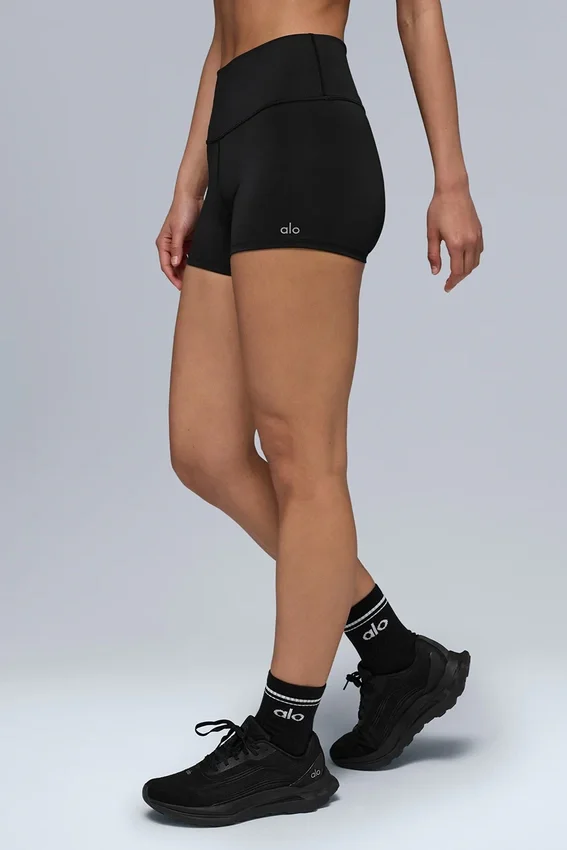 3" High-Waist Airlift Short - Black