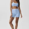 Airbrush Double up Bra - Light Provence Blue/White