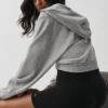 Sweet Escape Zip up Hoodie - Athletic Heather Grey
