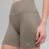 5" Seamless Ribbed Favorite Short - Light Cocoa