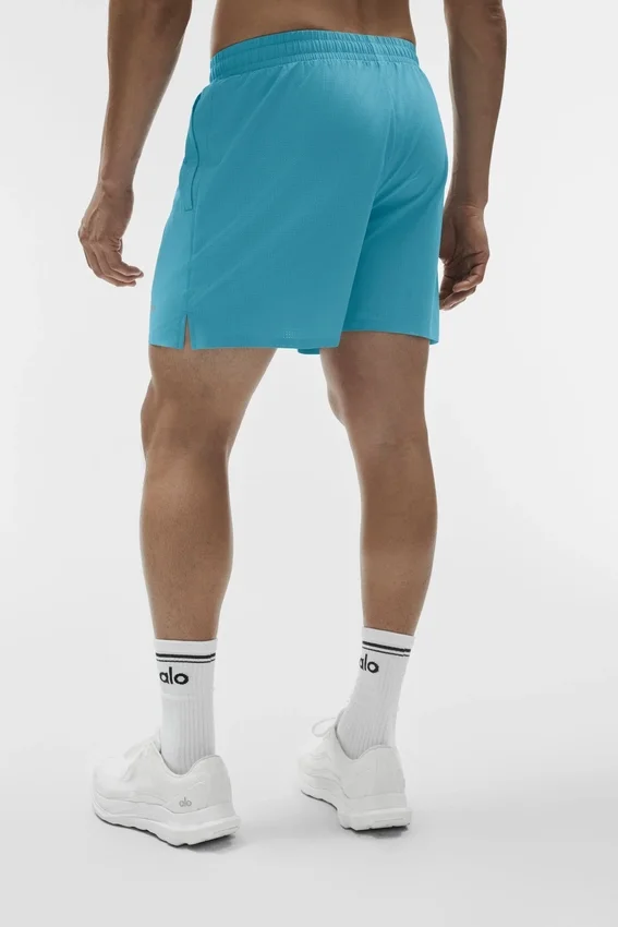 5" Traction Running Short - Blue Breeze