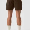 7" Crinkle Nylon Excursion Cargo Short - Espresso