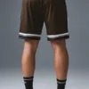 7" Key Mesh Basketball Short - Espresso