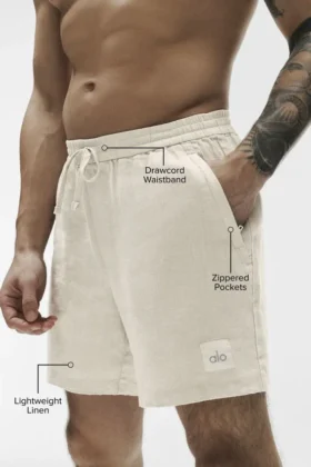 7″ Linen Days Short – Bone