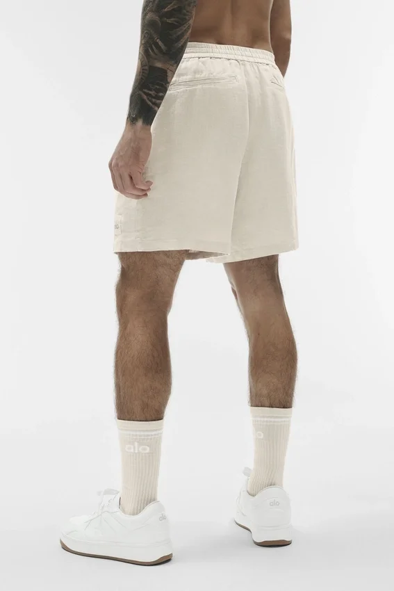 7" Linen Days Short - Bone