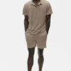 7" Linen Jersey Coastal Short - Gravel