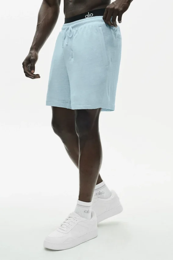 7" Linen Jersey Coastal Short - Seaside Blue