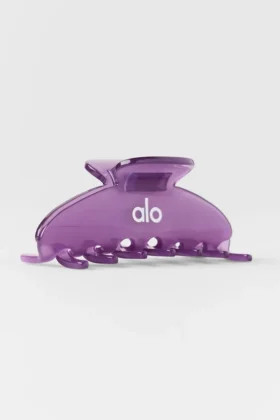 90’S Claw Clip – Plum Kiss Clear