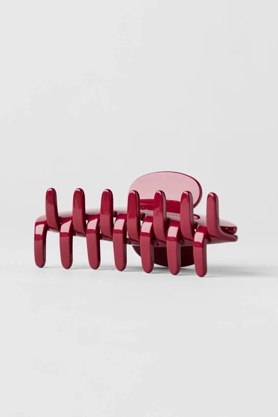 90'S Claw Clip - Summer Romance Red