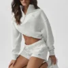 Accolade 1/4 Zip Pullover - White Heather