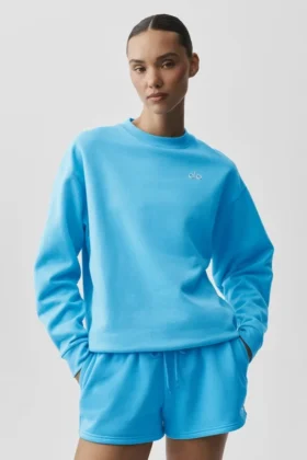 Accolade Crew Neck Pullover – Azure Blue