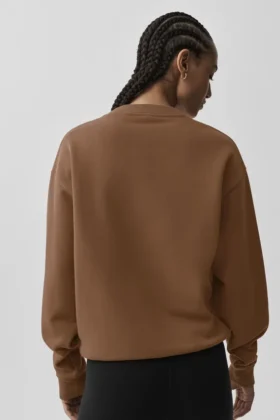 Accolade Crew Neck Pullover – Sun Kissed Brown
