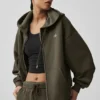 Accolade Full Zip Hoodie - Olive Tree