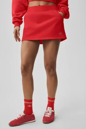 Accolade Skirt - Bright Red