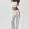 Accolade Straight Leg Sweatpant - White Heather