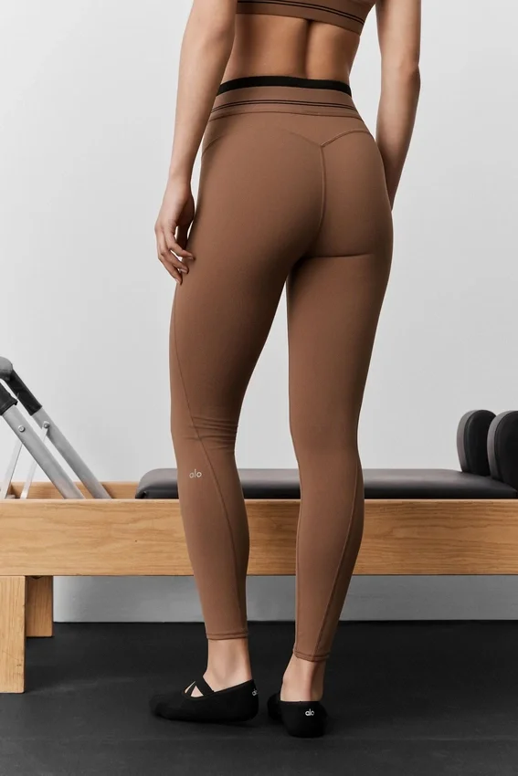 Airbrush High-Waist 7/8 Better Together Legging - Sun Kissed Brown/Bla