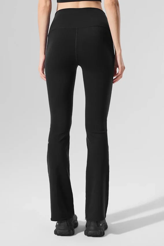 Airbrush High-Waist 7/8 Bootcut Legging - Black
