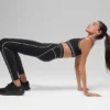 Airbrush High-Waist 7/8 Heart Throb Legging - Black/White