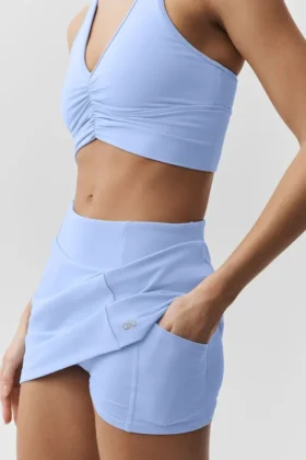 Airbrush High-Waist Good Form Tennis Skirt – Light Provence Blue