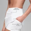 Airbrush High-Waist Good Form Tennis Skirt - White
