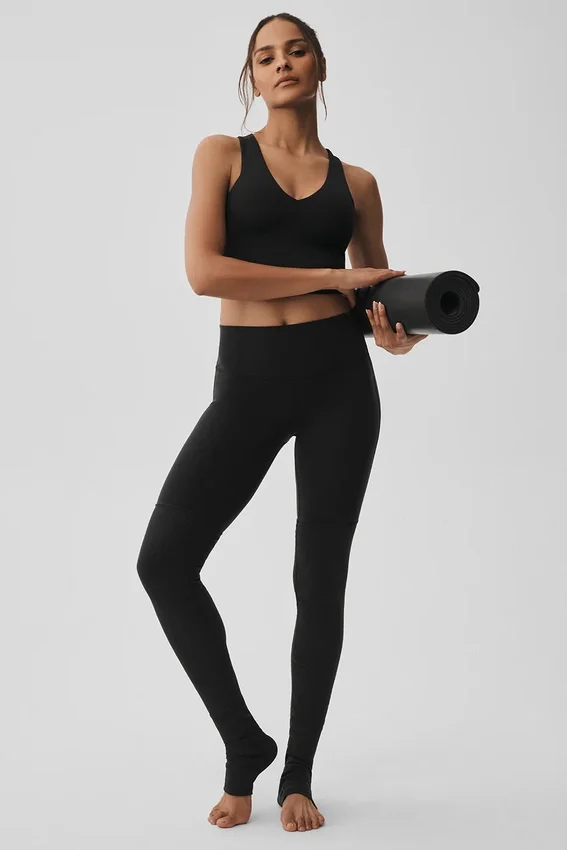 Airbrush High-Waist Highlight Goddess Legging - Black