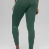 Airbrush High-Waist Race Pace 7/8 Legging - Clover Green/White