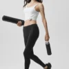 Airbrush Low-Rise 7/8 Legging - Black