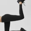 Airbrush Mid-Rise Legging - Black