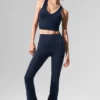 Airbrush High-Waist Bootcut Legging - Navy