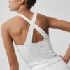Airbrush Sparks Fly Corset Tank - White