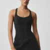 Airbrush Sparks Fly Corset Tennis Dress - Black