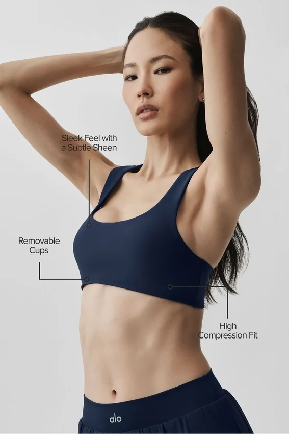 Airlift Advantage Racerback Bra - Navy