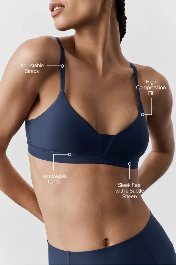 Airlift Fine Line Bra - Navy