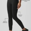 Airlift High-Waist 7/8 Fine Line Legging - Black