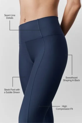 Airlift High-Waist 7/8 Fine Line Legging – Navy