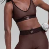 Airlift Line up Bra - Brownstone