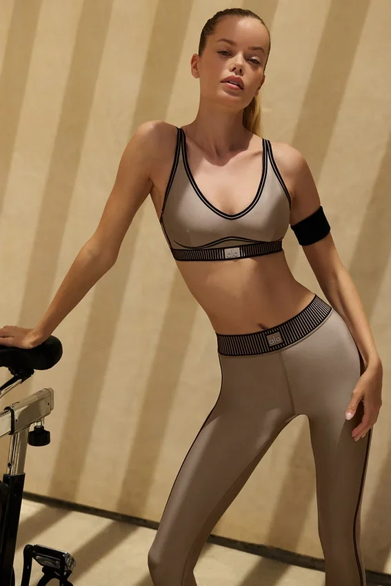Airlift High-Waist 7/8 Line up Legging - Gravel