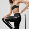 Airlift High Waist Charger 7/8 Legging - Black/White