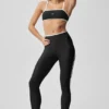 Airlift High Waist Charger 7/8 Legging - Black/White