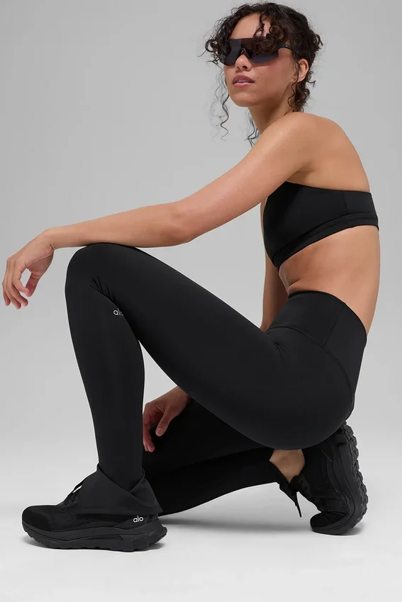 Airlift High-Waist Elongated Legging - Black
