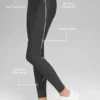 Airlift High-Waist Haven Legging - Anthracite/White