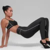 Airlift High-Waist Haven Legging - Black/White
