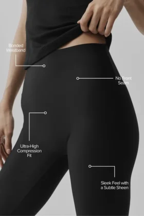 Airlift High-Waist Sleek Capri – Black