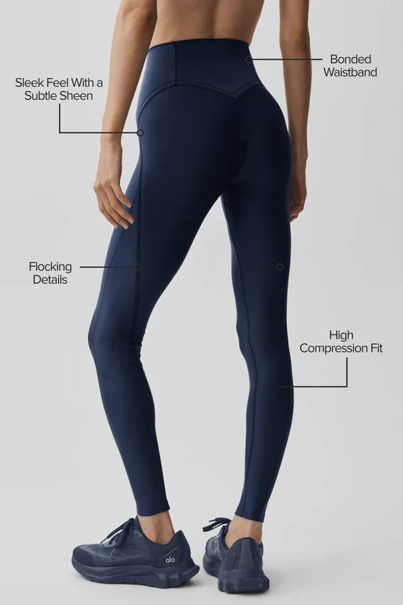 Airlift High-Waist Top-Notch Legging - Navy