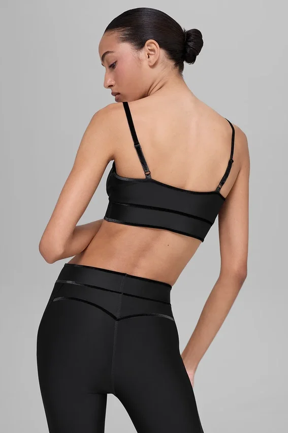 Airlift Love Language Bra - Black