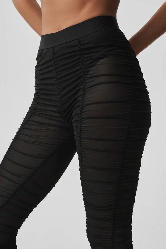 Airlift Mesh High-Waist Cherish Legging - Black