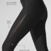 Airlift Mesh High-Waist Just Right Capri - Black