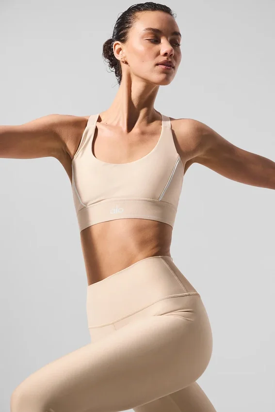 Airlift Suit up Bra - Macadamia/White