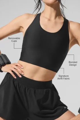 Airlift Super Sleek Bra Tank – Black