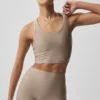 Airlift Super Sleek Bra Tank - Gravel